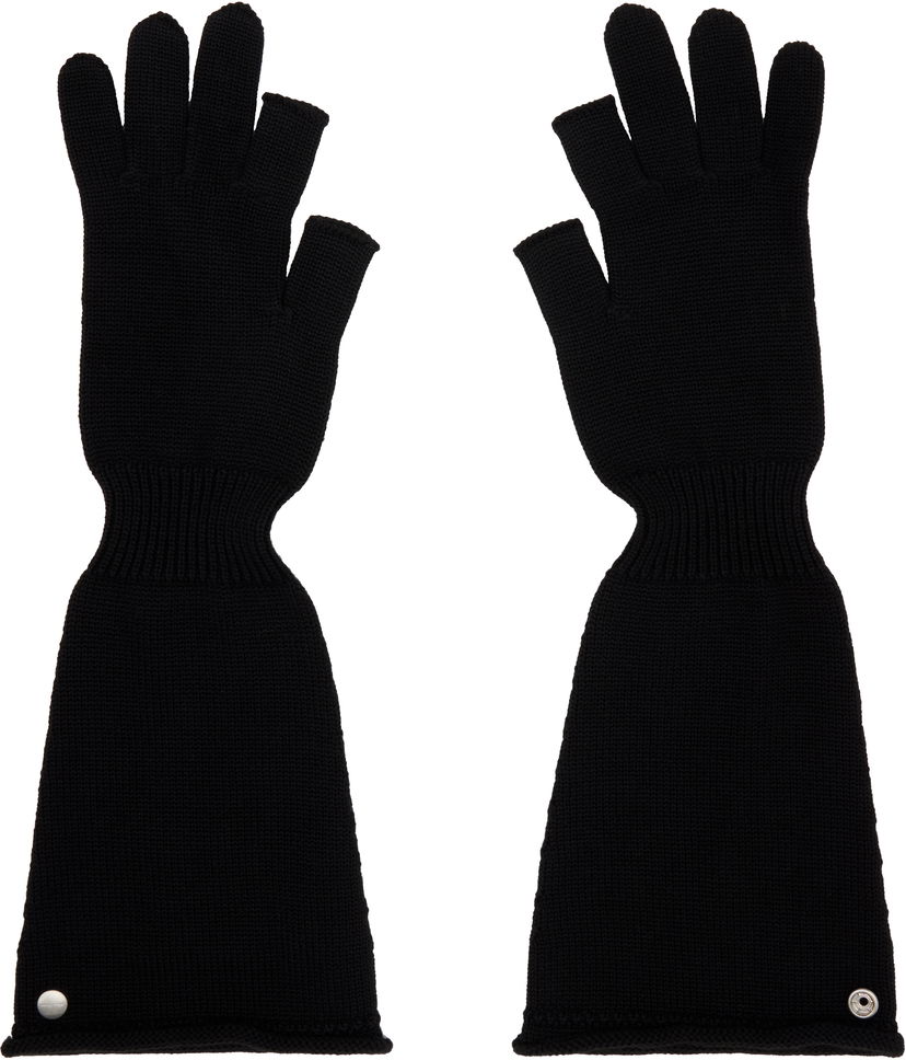 Rukavice Rick Owens Rick Owens Sphinx Long Fingerless Gloves Crna | RU02E1489 M