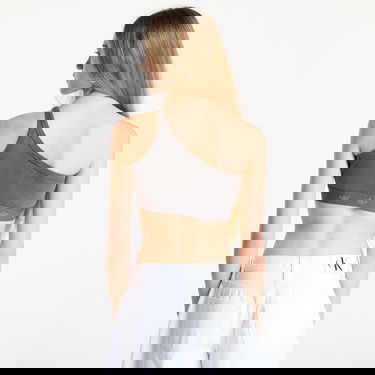 Grudnjak adidas Originals Ribbed One Shoulder Top Siva | JC7558, 2