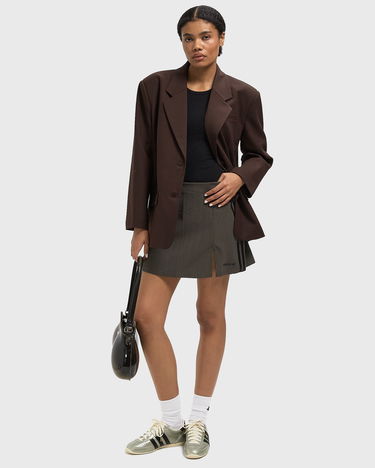Suknja adidas Originals Pinstripe Mini Skirt Zelena | JY3516, 2