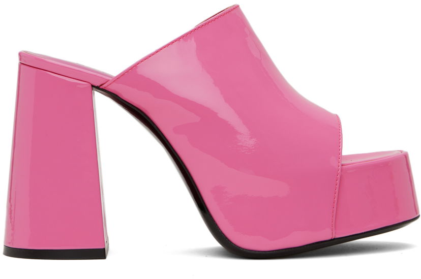 Tenisice i cipele BY FAR Brad Patent Leather Platform Sandals Ružičasta | 23SSBRAMLPPP