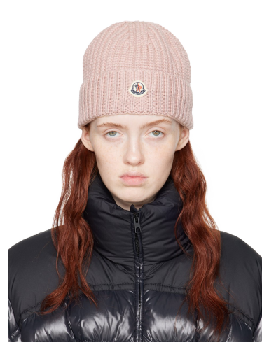 Kapica Moncler Patch Beanie Ružičasta | I20933B00048M1131