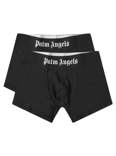 Bokserice Palm Angels Logo Boxer - 2 Pack Crna | PMUH001C99FAB0010110