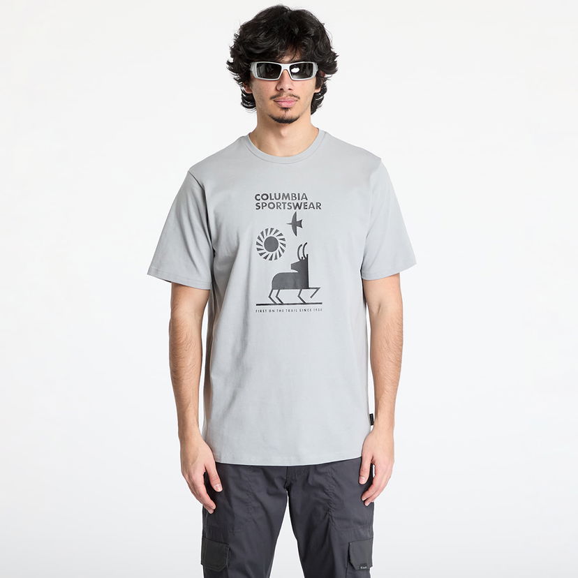 Majica kratkih rukava Columbia Men's Explorers Canyon™ Short Sleeve T-Shirt Siva | 2036441039