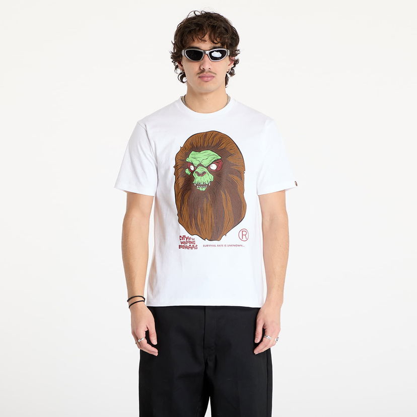 Majica kratkih rukava BAPE Horror Mad Face Tee Bijela | 001TEK701018F WHT