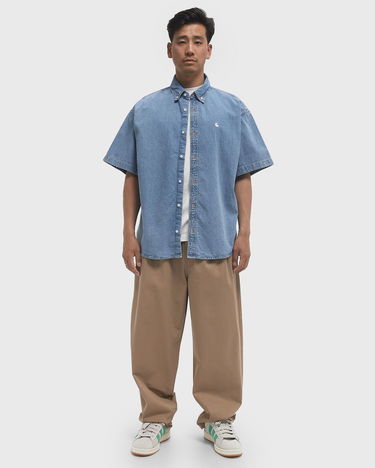 Hlače Carhartt WIP Marv Pleated Cotton Twill Pants Bež | I033129-8Y.06, 2