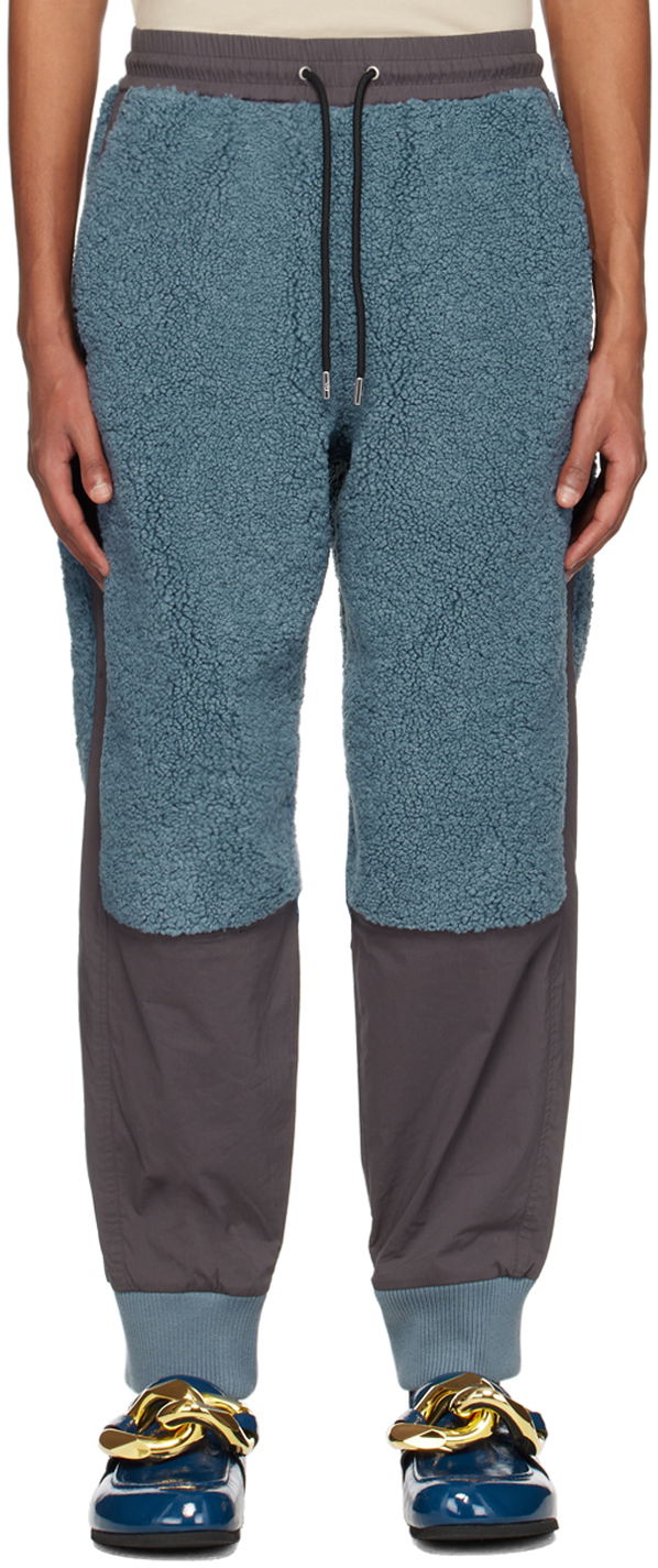 Trenirka JW Anderson Colorblock Fleece Lounge Pants Plava | TR0235-PG1187