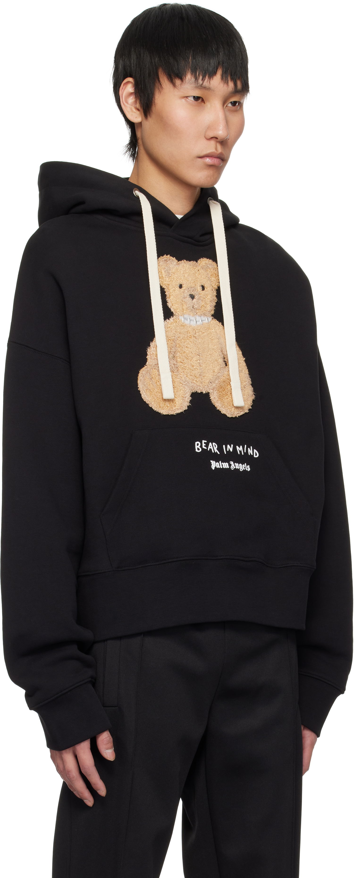 Dukserice Palm Angels Palm Angels 'Bear In Mind' Hoodie Crna | PMBB172S25FLE0011060, 1