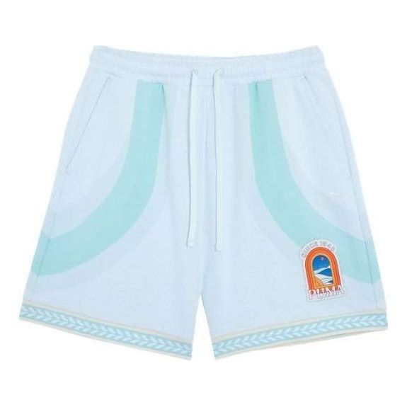 Kratke hlače Puma Apres Court Graphic Print Shorts Plava | 628238-02
