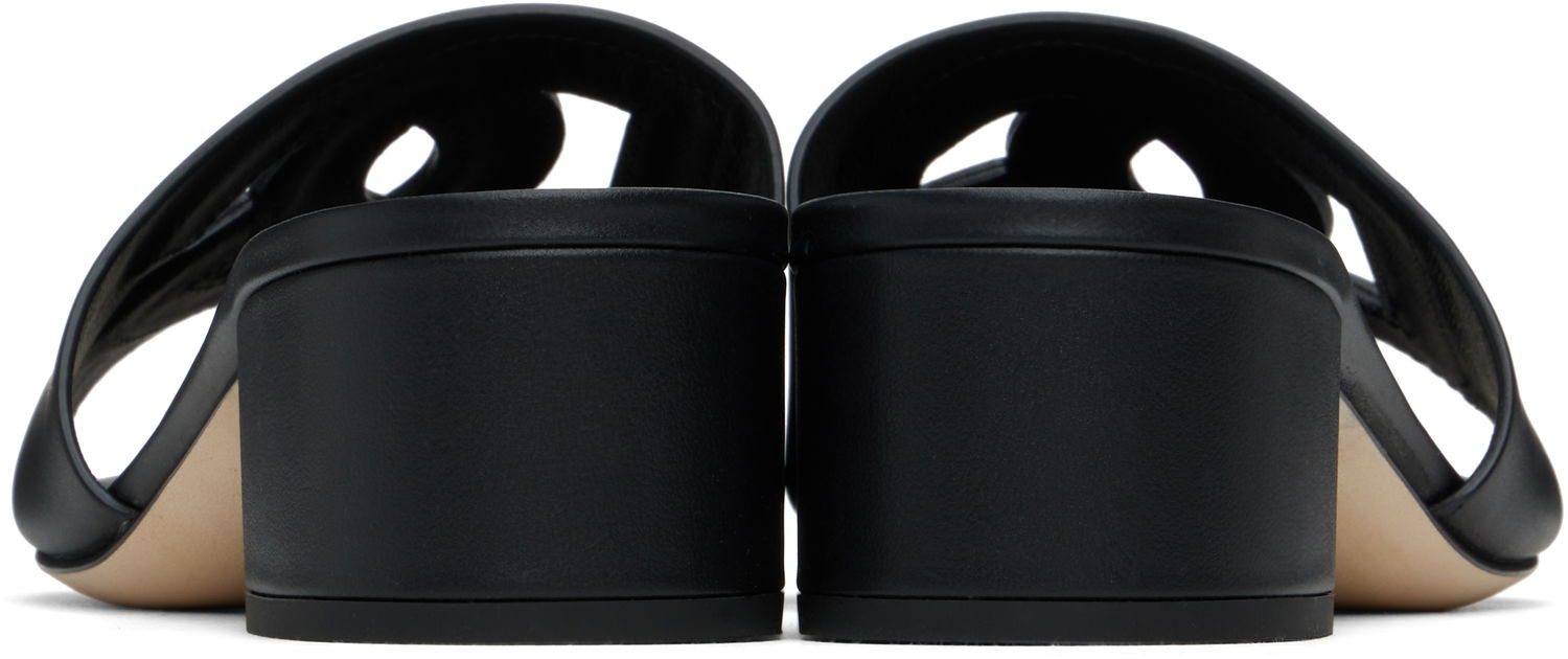 Tenisice i cipele Dolce & Gabbana Heeled Leather Sandals Crna | CR1139 AY329, 1