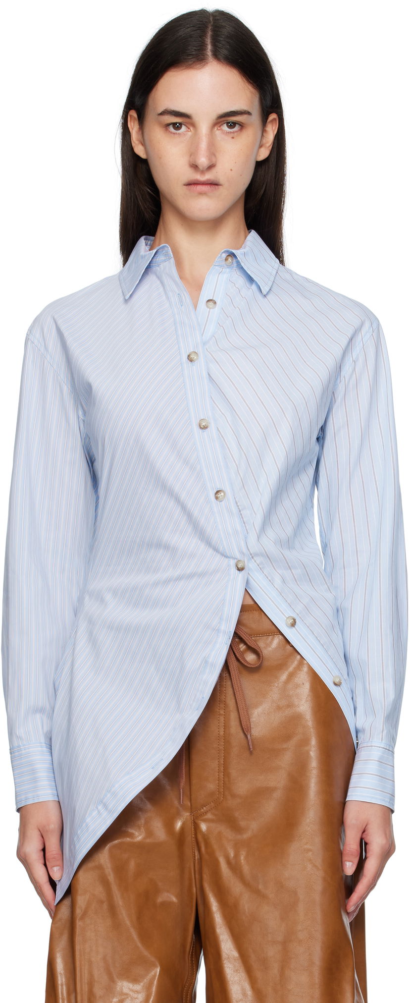 Košulja Andersson Bell Andersson Bell Twist Check Shirt Plava | atb1362w