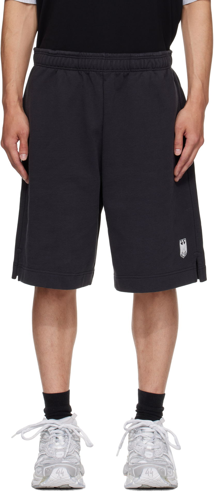 Kratke hlače VETEMENTS Vetements Molton Shorts Crna | UH76SS300B