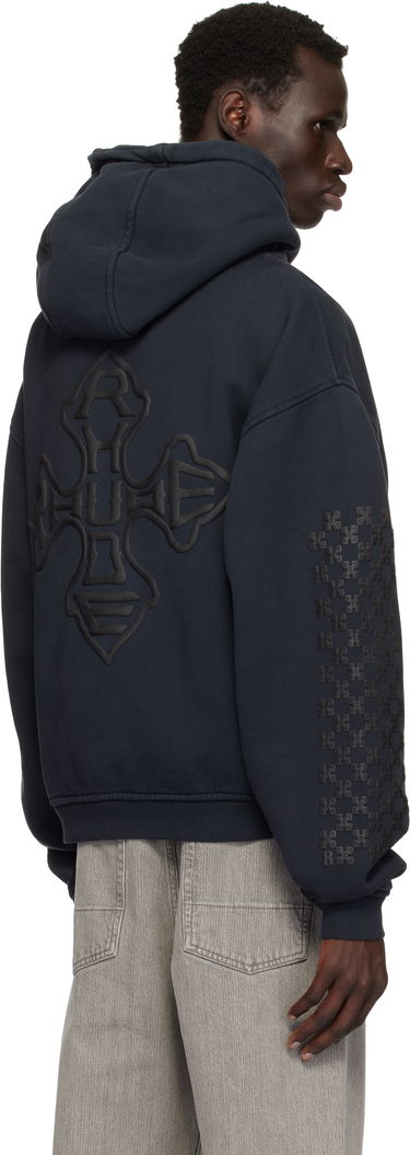 Dukserice Rhude Rhude Cross Logo Hoodie Tamnoplava | RHPS25HO02012, 2