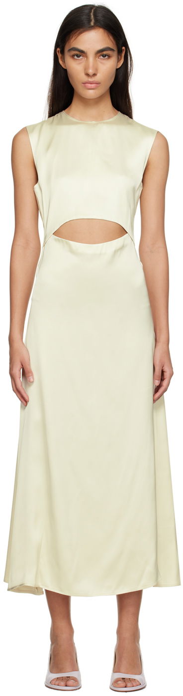 Haljina Loulou de Saison Loulou de Saison Copan Cutout Maxi Dress Žuta | COPAN