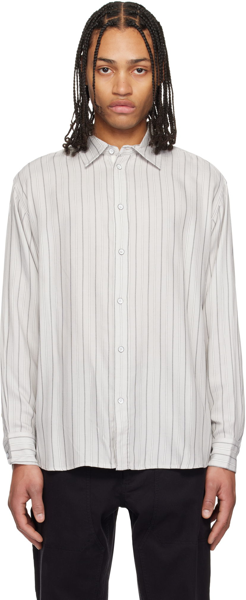 Košulja rag & bone rag & bone Matthew Striped Shirt Bijela | MBW24HA006PKML