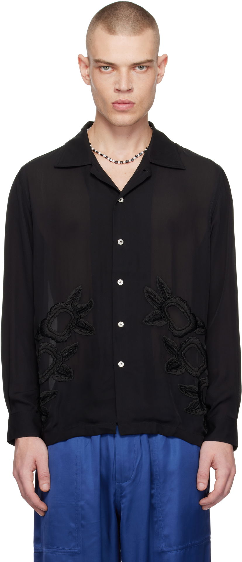 Košulja Bode Daffodil Long Sleeve Shirt Crna | MRF24SH009