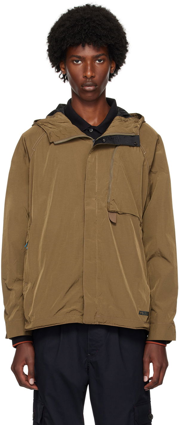 Vjetrovka Paul Smith PS Paul Smith Hooded Jacket Smeđa | M2R-035Z-N22088-68