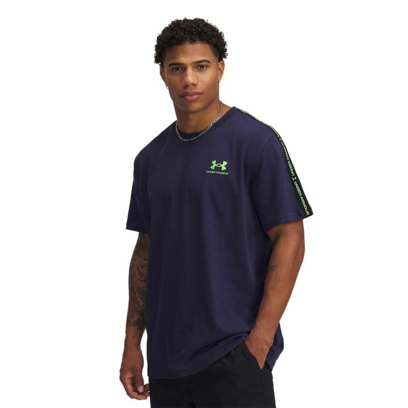 Majica kratkih rukava Under Armour Icon Taping T-Shirt Tamnoplava | 1390300-411