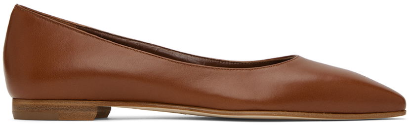 Haljina Manolo Blahnik Manolo Blahnik Gelista Ballerina Flats Smeđa | 221-0950