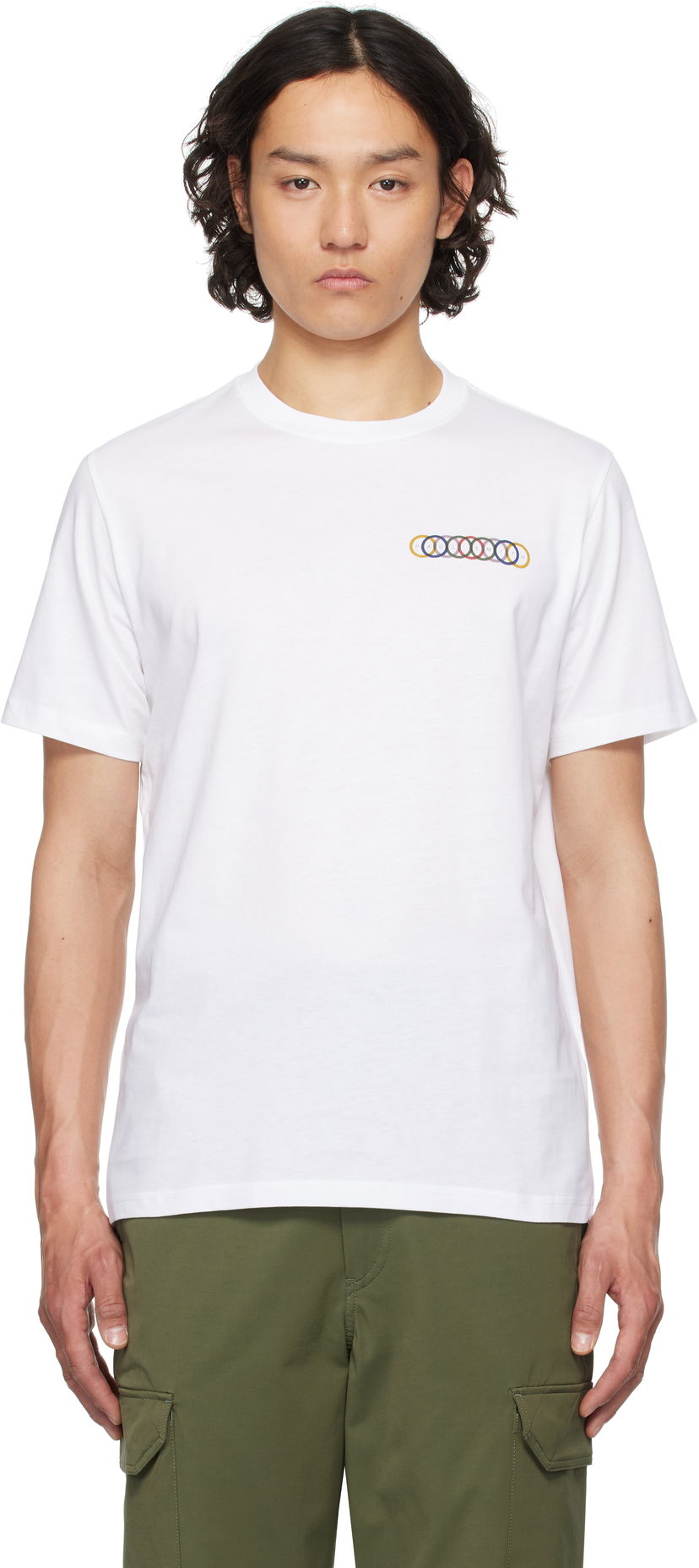 Majica kratkih rukava Paul Smith PS Paul Smith Overlapping Circles T-Shirt Bijela | M2R-011R-PP5084-01