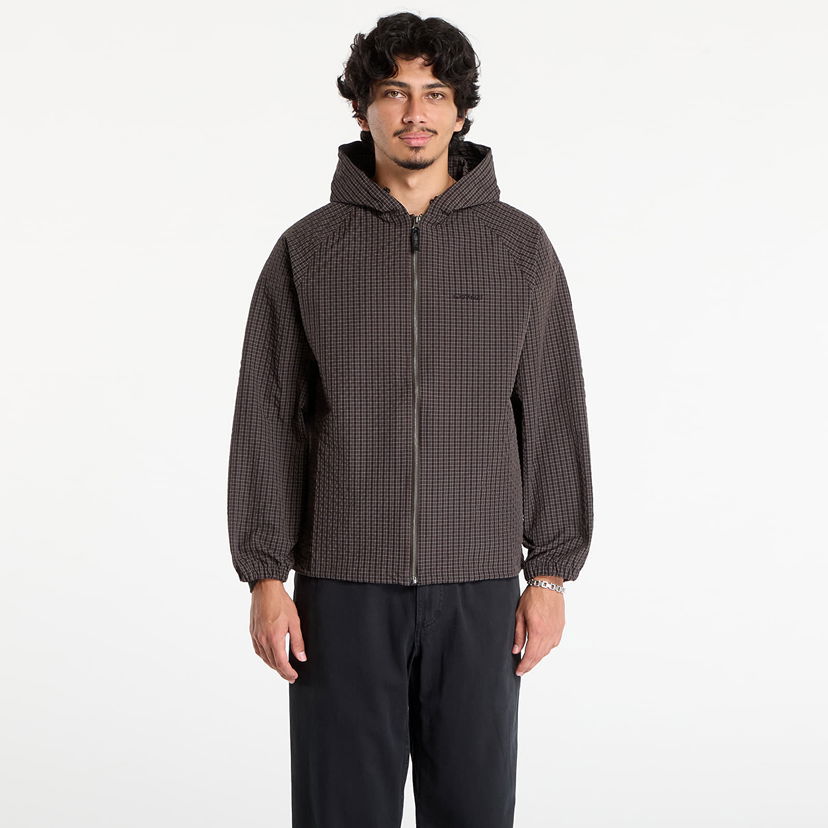 Jakna GRAMICCI Gramicci Northside Plaid Hooded Jacket Smeđa | G5FM-J009 DEEP BROWN