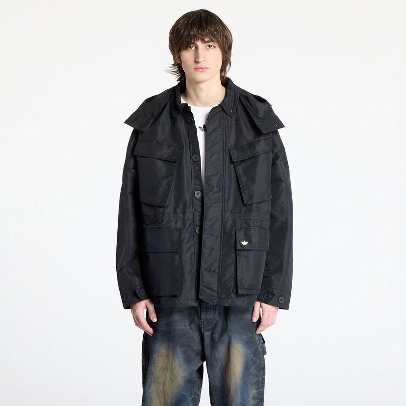 Parka adidas Originals Hooded Field Jacket Crna | IZ3182