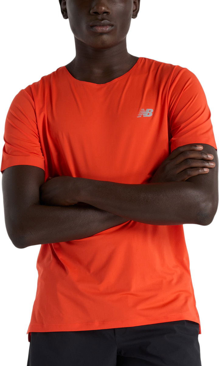 Majica kratkih rukava New Balance Running Short Sleeve T-Shirt Crvena | mt43213-nef