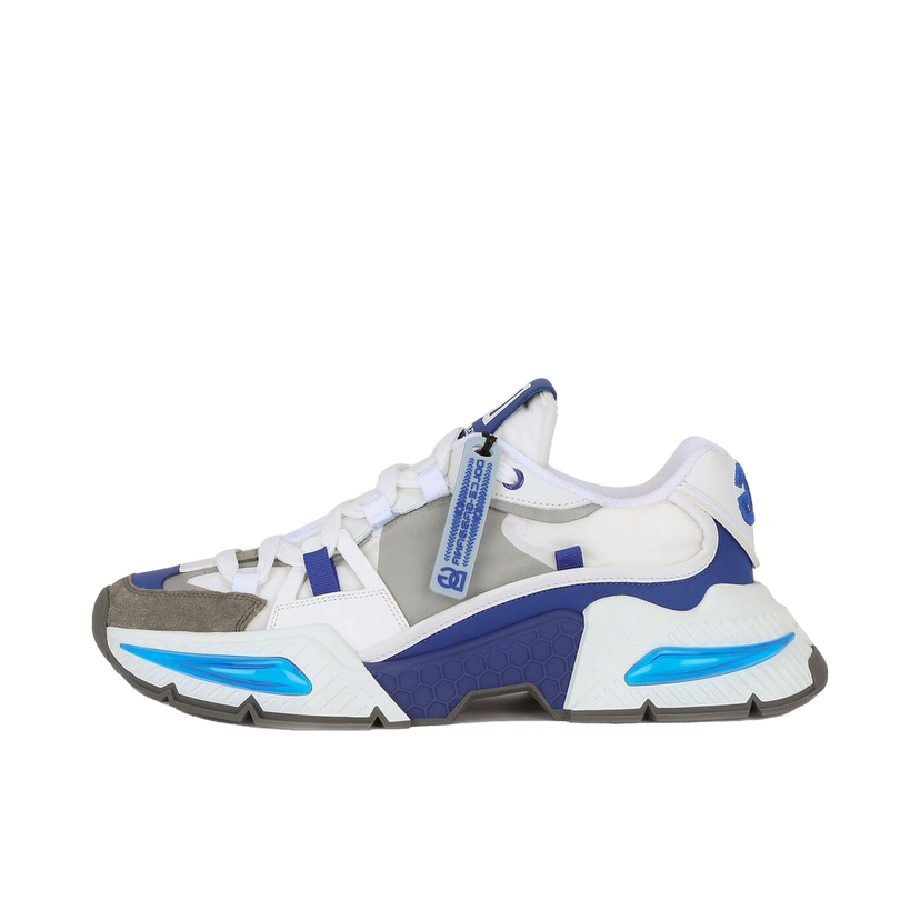 Tenisice i cipele Dolce & Gabbana Mixed-Material Airmaster White Grey Blue Plava | CS1984AY3378P021