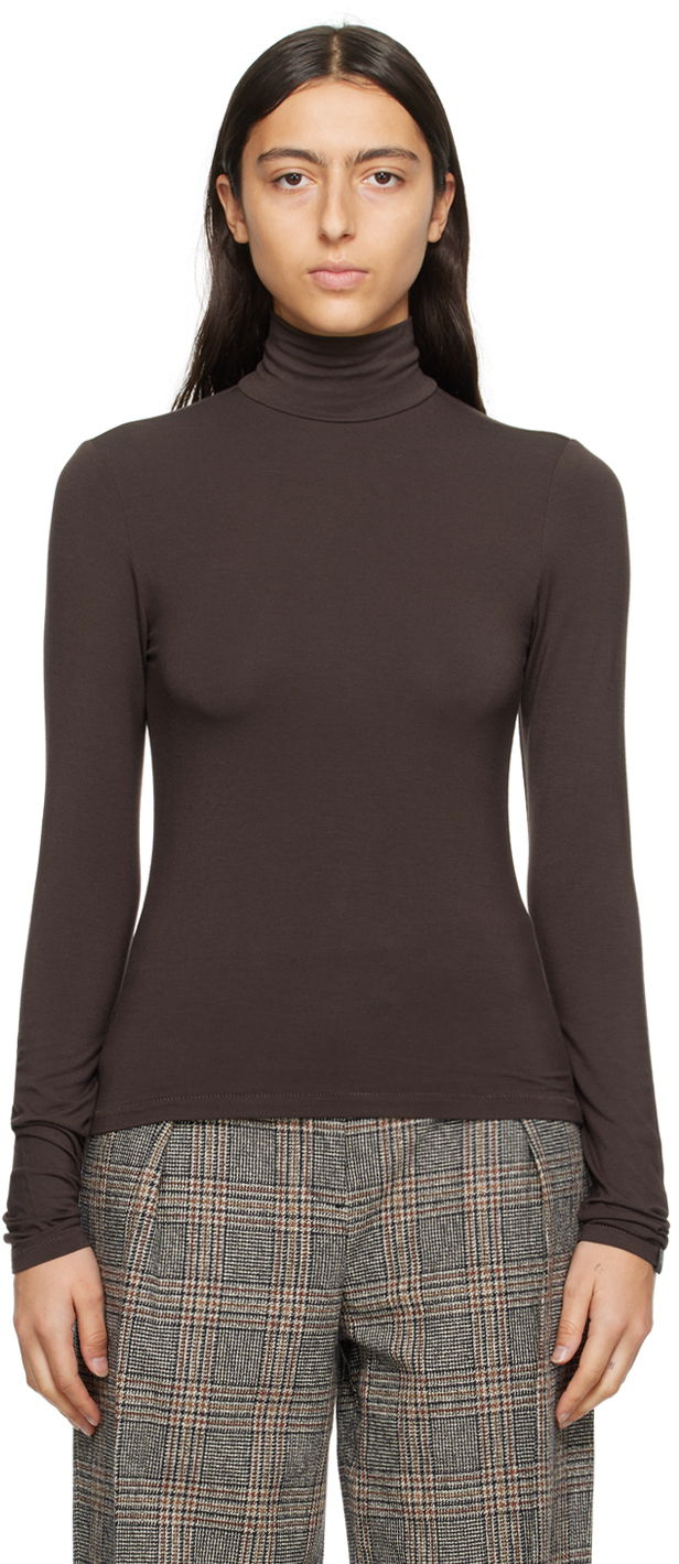 Džemper rag & bone Luca Turtleneck Top Smeđa | WAC23FT017FG17
