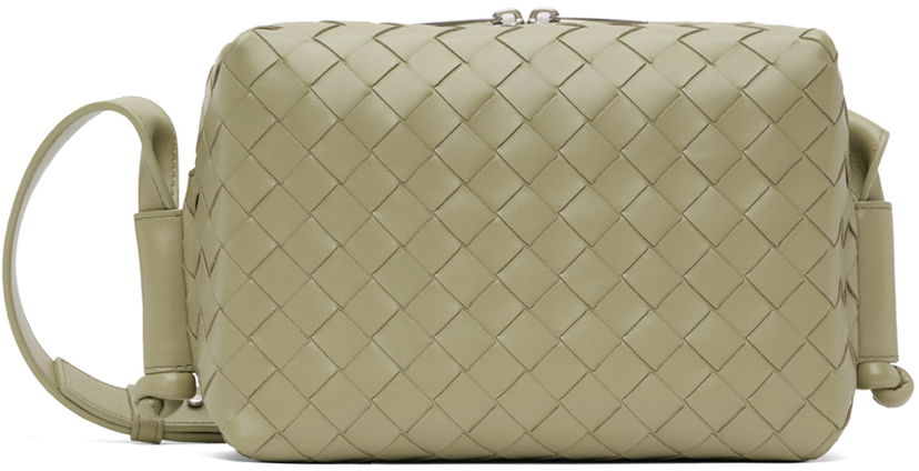 Torba za rame Bottega Veneta Bottega Veneta Small Loop Messenger Bag Zelena | 755774 V2HL1