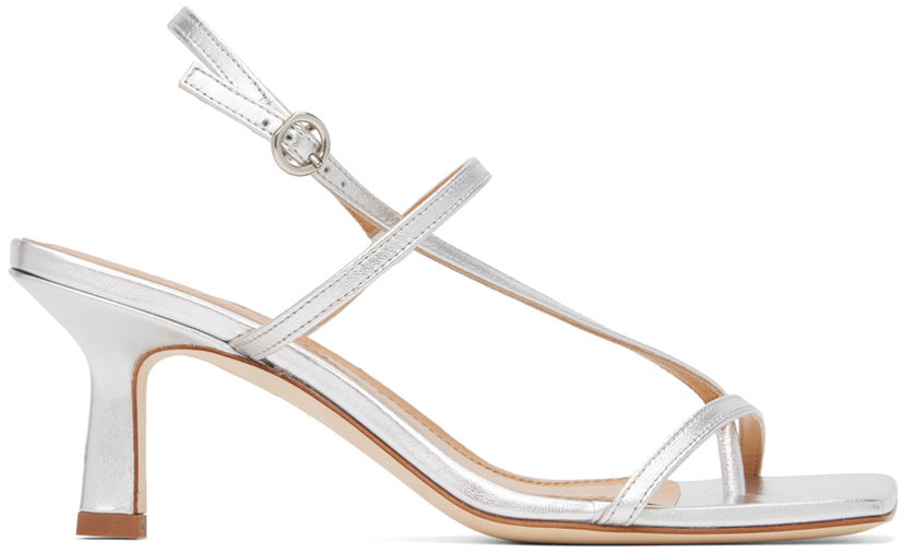 Dodaci Aeyde Aeyde Elise Heeled Sandals Metalik | A11-HS-ASTS65CI-0121-920-007