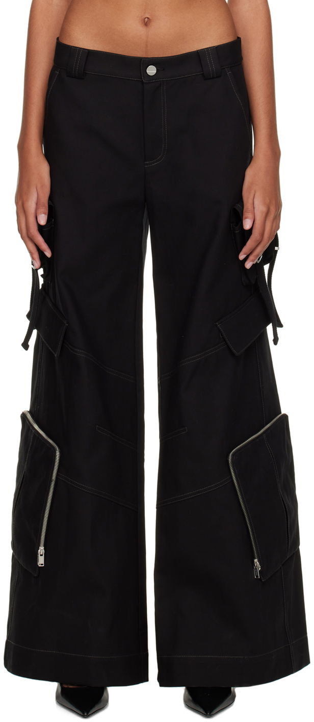 Cargo hlače Dion Lee Dion Lee Multi-Pocket Cargo Trousers Crna | C2076F22