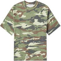 Majica kratkih rukava Acne Studios Extorr Stamp Archipelago T-Shirt Zelena | BL0374-AB6, 1