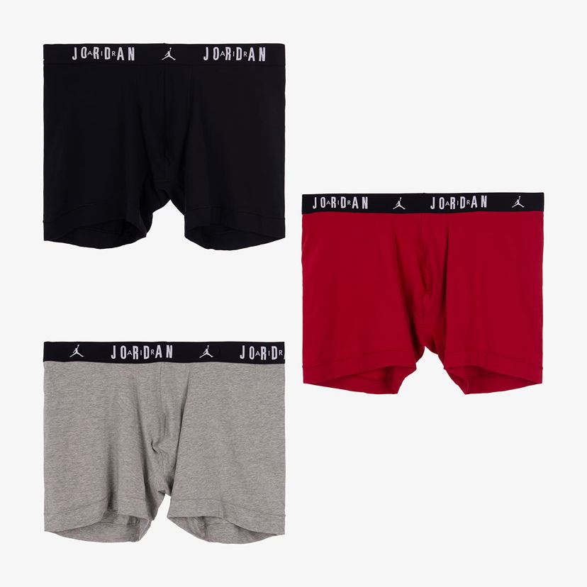 Bokserice Jordan Jordan Flight Cotton Core 3-Pack Boxer Briefs Višebojno | JM0622-H24