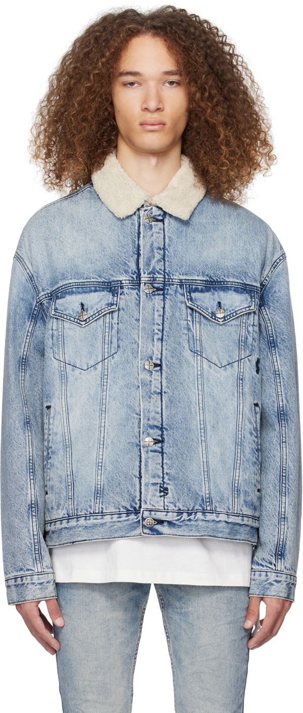 Jakna Ksubi Oh G Denim Jacket Plava | MPS24JK013