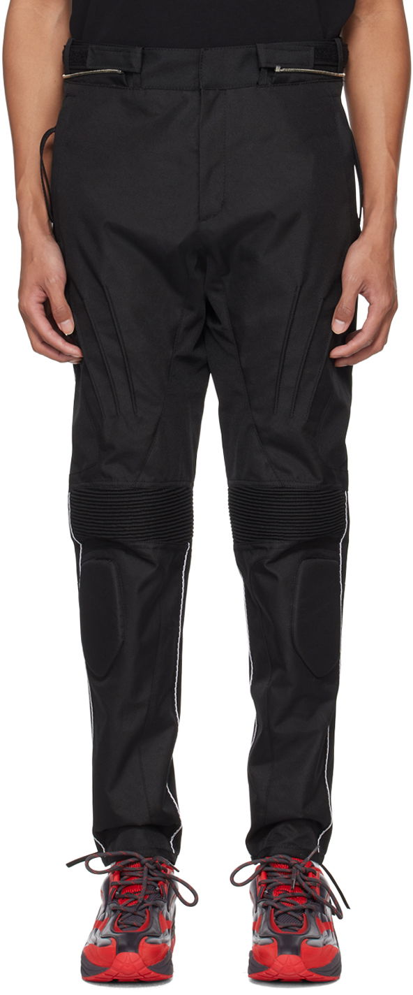 Cargo hlače Kanghyuk Lock Stitched Trousers Crna | PE24SST01