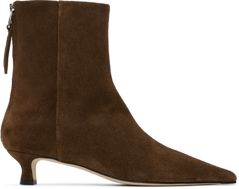 Odjeća Aeyde Aeyde Zoe Suede Ankle Boots Smeđa | A11-AB-ZAZSS35KT-223-990-022