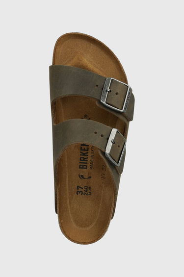 Tenisice i cipele Birkenstock Arizona in Faded Khaki Oiled Leather, Size UK 2.5 | END. Clothing Smeđa | 1027039, 3