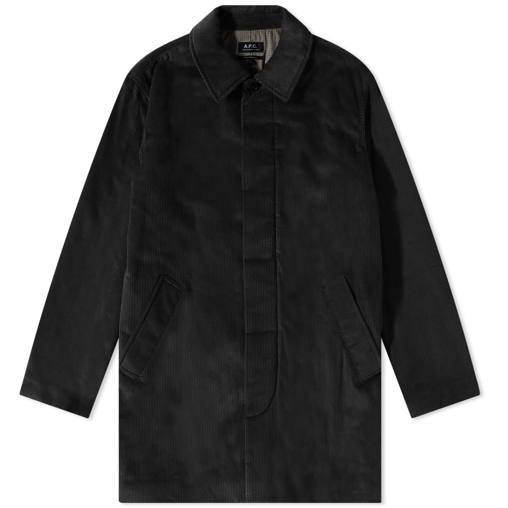 Kaputi A.P.C. Flynn Corduroy Coat Crna | COEZO-H01435-LZZ, 0