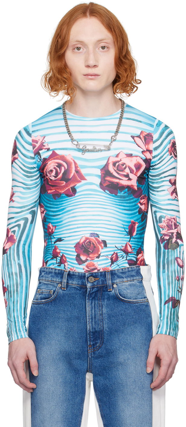 Majica kratkih rukava Jean Paul Gaultier Floral Long Sleeve T-Shirt Višebojno | 24/25-U-TO186-J551-503001