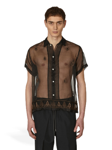 Košulja Bode Pearl Paisley Shirt Crna | MRSH000134 BKMLT
