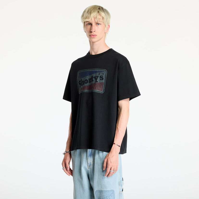 Majica kratkih rukava Pleasures Box Logo Heavyweight T-Shirt Black Crna | P24F002 BLACK