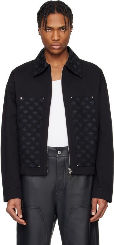 Jakna AMIRI AMIRI MA Quad Jacquard Work Jacket Crna | AMOUWJ1003, 0