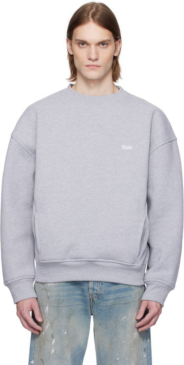 Džemper Rhude Rhude Classique Crewneck Sweatshirt Siva | RHSS25ST01229, 0