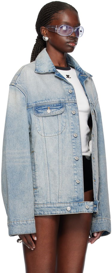 Jakna Courrèges Cocoon Denim Jacket Plava | 124DBL161DE0016, 1
