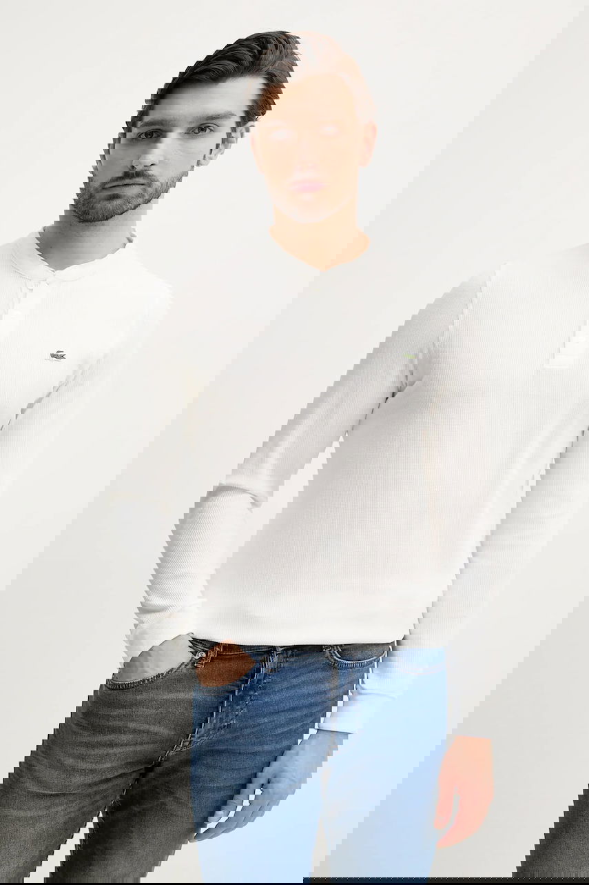 Majica kratkih rukava Lacoste Lacoste Long Sleeve Henley T-Shirt Bijela | TH0035, 0