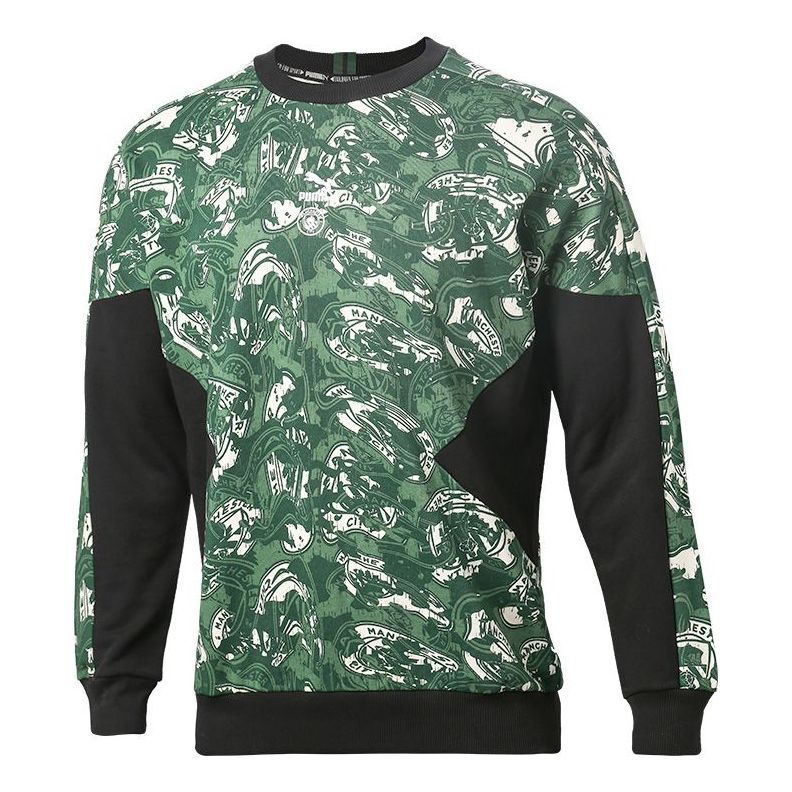 Džemper Puma Manchester City Crew Sweatshirt Zelena | 758713-10