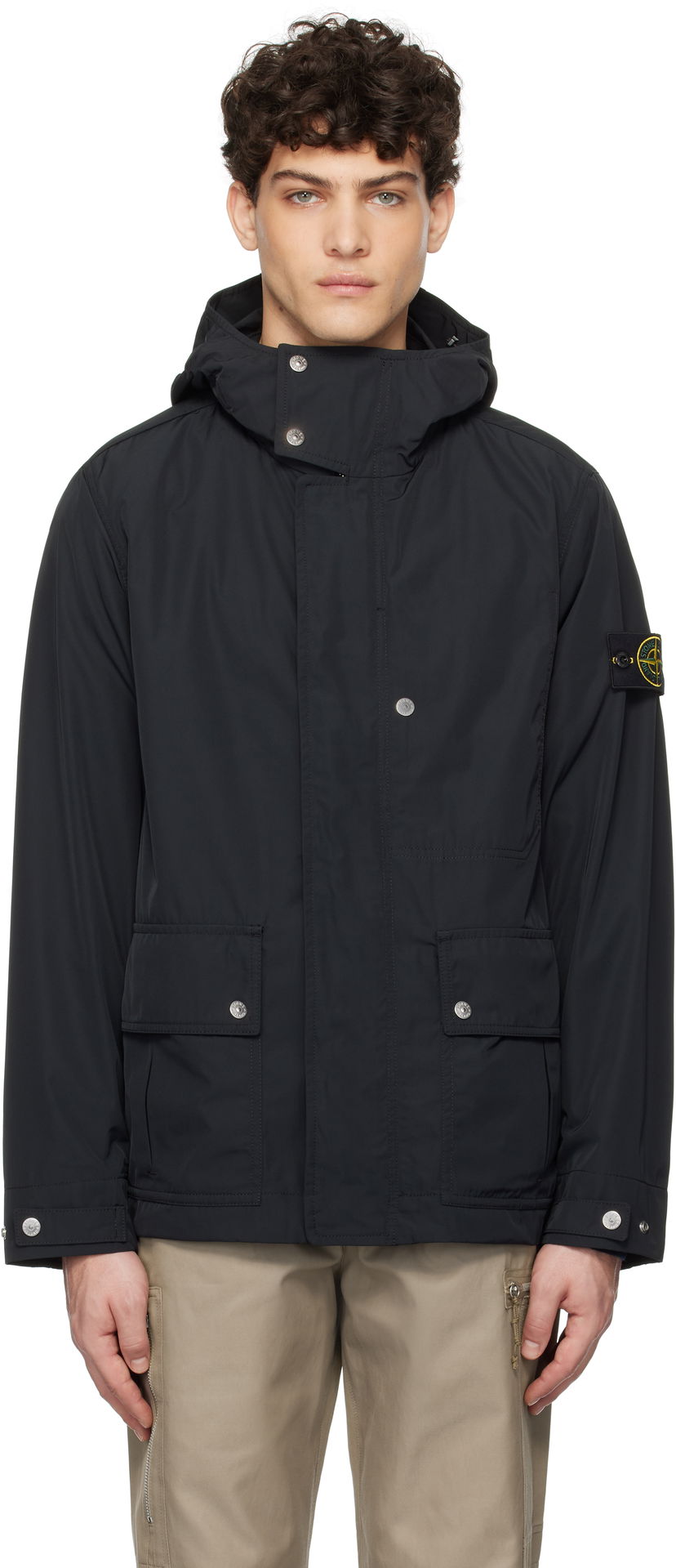 Parka Stone Island Stone Island Micro Twill Parka Crna | K1S15 4100006 S0026