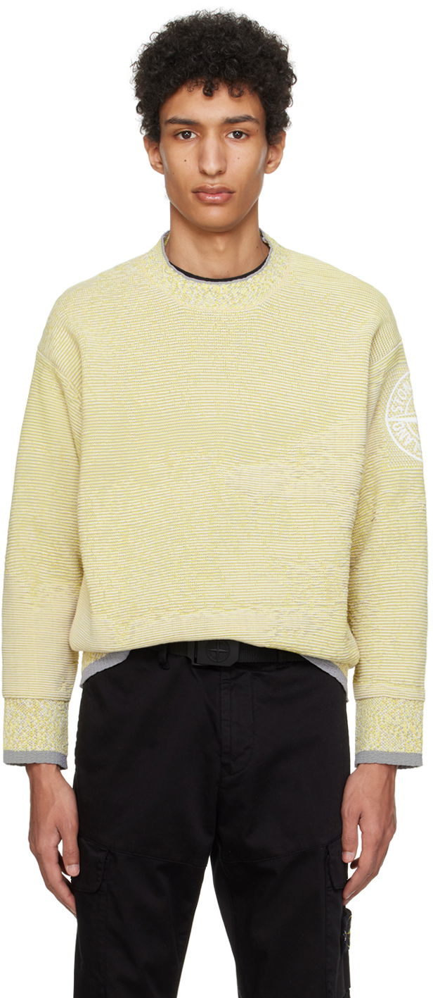Džemper Stone Island Mock Neck Sweater Žuta | 8015512D5