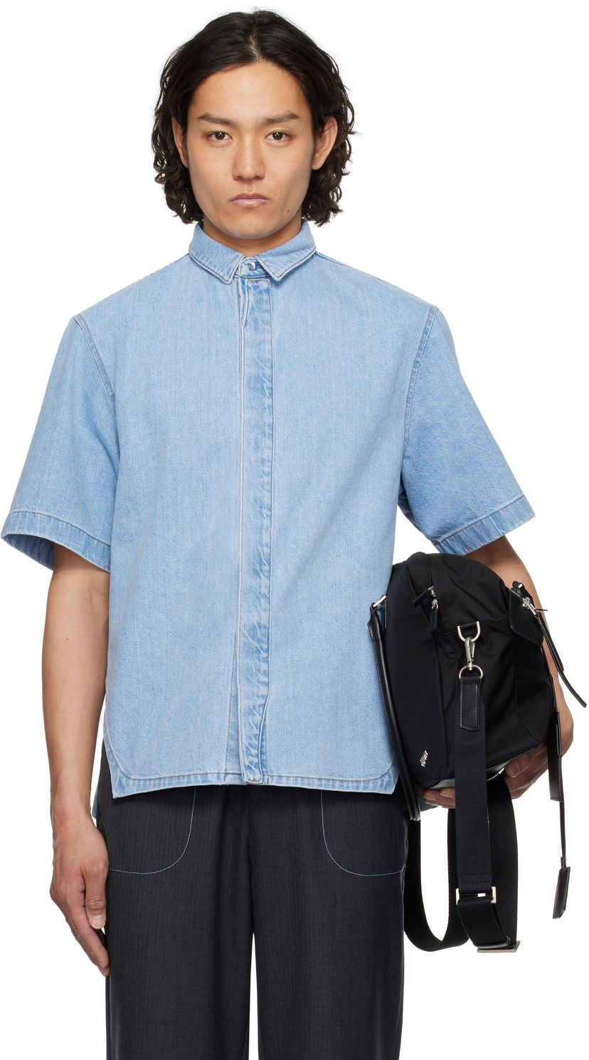 Košulja ADER ERROR ADER error Half Sleeve Shirt Plava | BO01SSSH0202LB