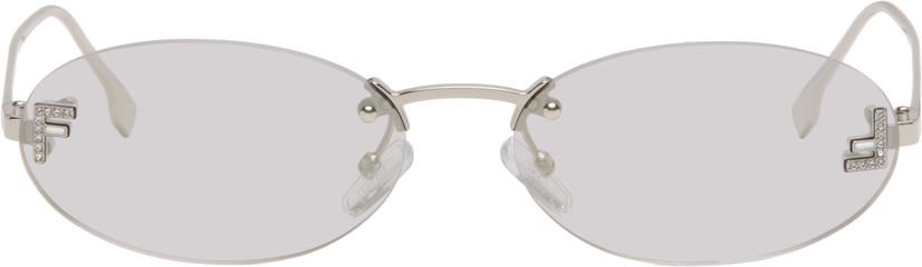 Sunčane naočale FENDI 'Fendi First' Crystal Sunglasses Metalik | FE4075US@5416C 840126860436